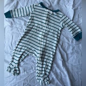 Carter’s Baby Boy/Girl Blue & White Footie Pajamas 3m